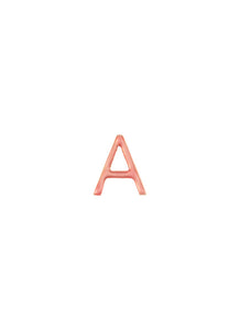 Enamel letter charm – A - Loquet London - Metallic