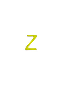 Enamel letter charm – Z - Loquet London - Metallic