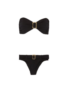 Buckled bandeau set - Lisa Marie Fernandez - Black