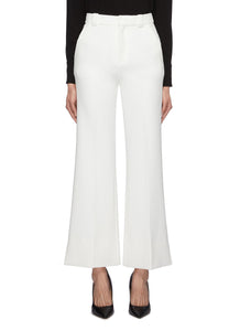 'Dilman' split cuff crepe cropped suiting pants - Roland Mouret - White