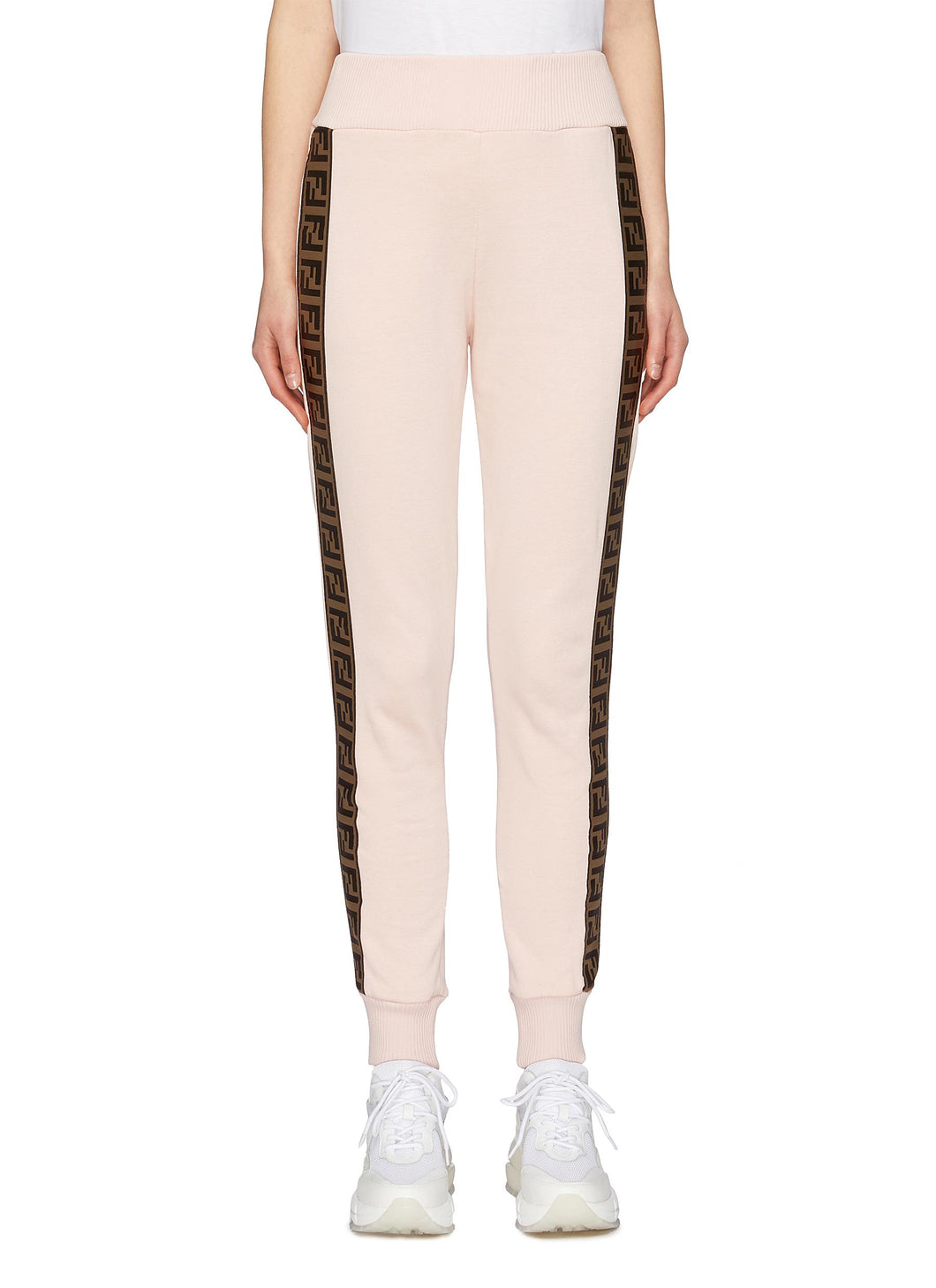 'Fendriama' logo print sweatpants - Fendi Sport - Pink