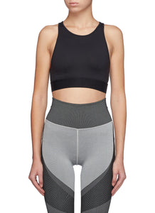 'Incline' cutout back sports bra - Alo Yoga - Black