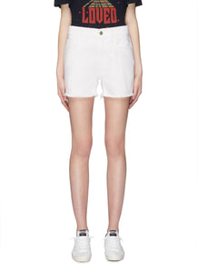 'The Aficionado' frayed cuff denim shorts - Current/Elliott - Pink