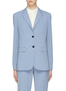 'Classic' notched lapel virgin wool blazer - Theory - Blue