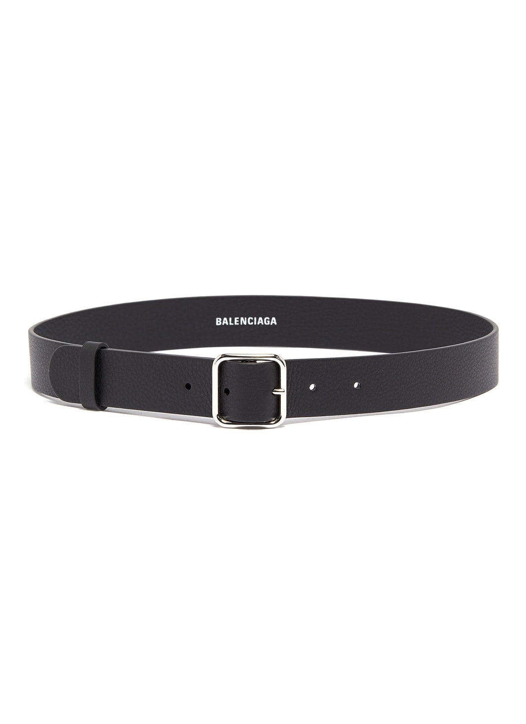 'Everyday' logo print leather belt