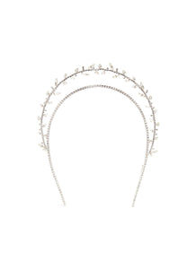 'Heart Knot' Swarovski crystal tiered headband